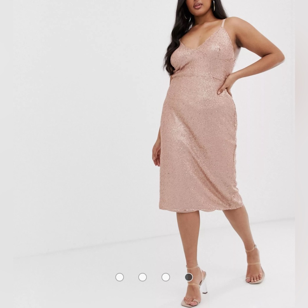 Club L London Sequin Midi Dress